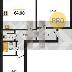 Квартира 64,1 м², 3-комнатная - изображение 4