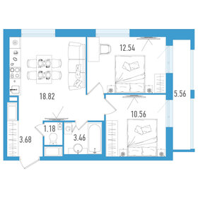 60,2 м², 2-комнатная квартира 9 200 000 ₽ - изображение 101