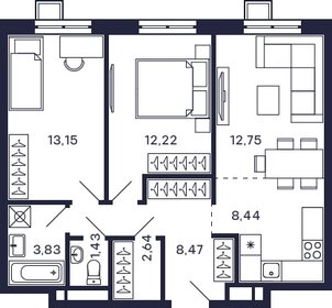 47 м², 2-комнатная квартира 14 600 000 ₽ - изображение 119
