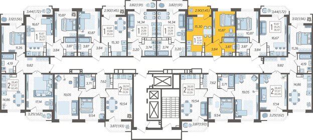 42,8 м², 1-комнатная квартира 5 500 000 ₽ - изображение 58
