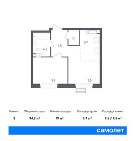 33,1 м², 1-комнатная квартира 8 500 000 ₽ - изображение 46