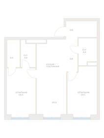 65,4 м², 3-комнатная квартира 12 900 000 ₽ - изображение 116