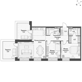 78 м², 4-комнатная квартира 19 500 000 ₽ - изображение 56