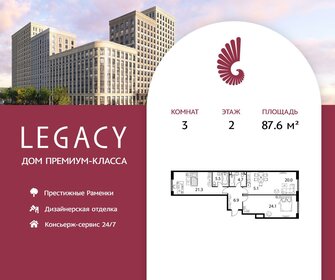 117,5 м², 3-комнатная квартира 42 500 000 ₽ - изображение 74