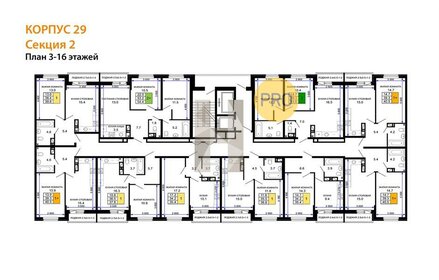 Квартира 54,4 м², 2-комнатная - изображение 2