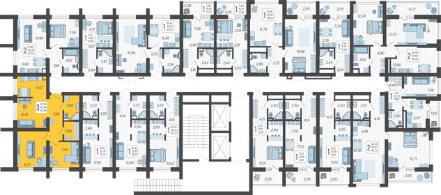 44,9 м², 3-комнатная квартира 10 500 000 ₽ - изображение 25