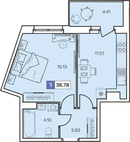 50,5 м², 2-комнатная квартира 5 880 000 ₽ - изображение 68