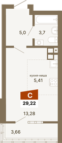 Квартира 29,2 м², студия - изображение 1