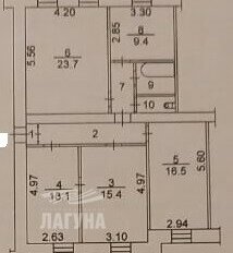 Квартира 95,8 м², 4-комнатная - изображение 5