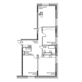 78,5 м², 3-комнатная квартира 15 700 000 ₽ - изображение 53