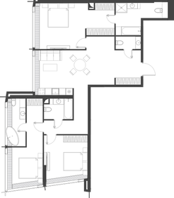 123,1 м², 3-комнатная квартира 90 684 984 ₽ - изображение 23