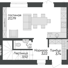 62 м², таунхаус - изображение 2