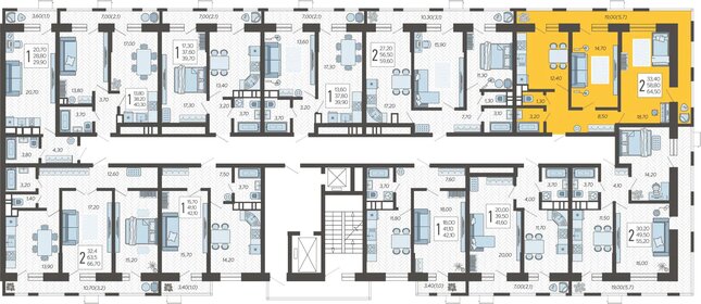 64,5 м², 2-комнатная квартира 9 313 800 ₽ - изображение 17