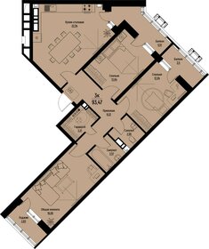 122 м², 4-комнатная квартира 18 300 000 ₽ - изображение 67