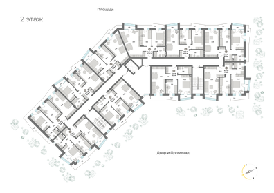 55,7 м², 2-комнатная квартира 7 200 000 ₽ - изображение 24