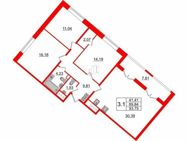 102,7 м², 3-комнатная квартира 23 600 756 ₽ - изображение 80