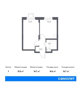 31,5 м², 1-комнатные апартаменты 5 551 586 ₽ - изображение 33