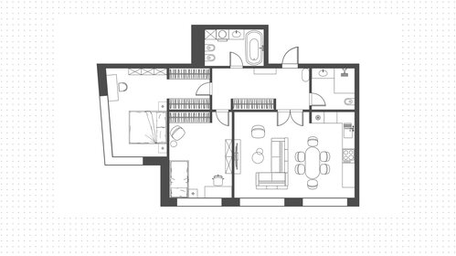 Квартира 95 м², студия - изображение 1