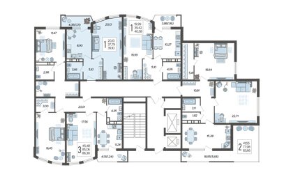 39,8 м², 1-комнатная квартира 6 883 670 ₽ - изображение 32