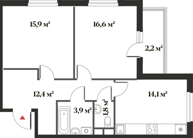 75,6 м², 3-комнатная квартира 13 490 000 ₽ - изображение 81