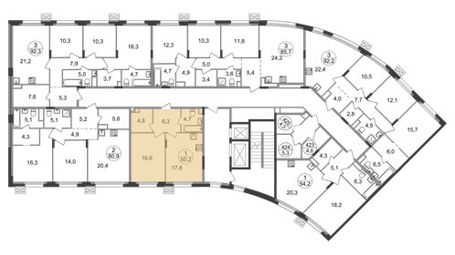 Квартира 50,2 м², 1-комнатная - изображение 2