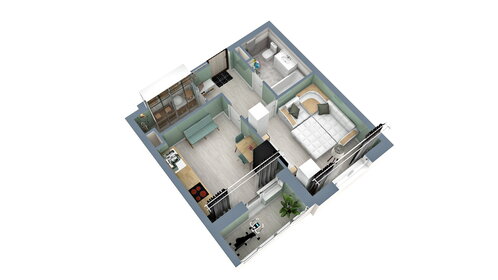 38,8 м², 1-комнатная квартира 3 647 200 ₽ - изображение 38