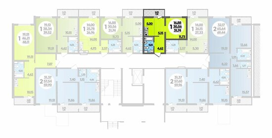 31,7 м², 1-комнатная квартира 3 500 000 ₽ - изображение 11