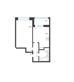 Квартира 37 м², 1-комнатная - изображение 1