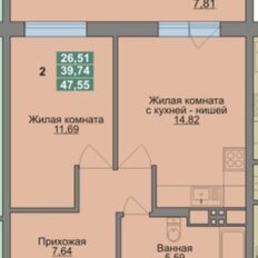 Квартира 47,6 м², 2-комнатная - изображение 5