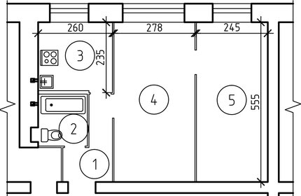 Квартира 41,9 м², 2-комнатная - изображение 5