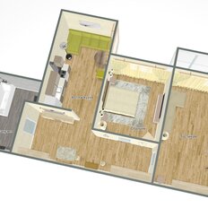 Квартира 58,8 м², 2-комнатная - изображение 2