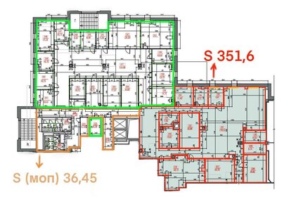 351 м², офис 1 300 700 ₽ в месяц - изображение 24