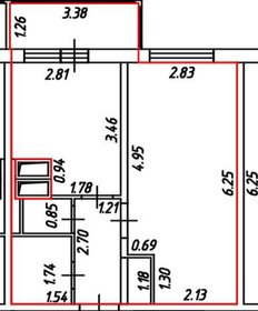 Квартира 33,4 м², 2-комнатная - изображение 1