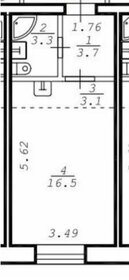 Квартира 31 м², студия - изображение 1