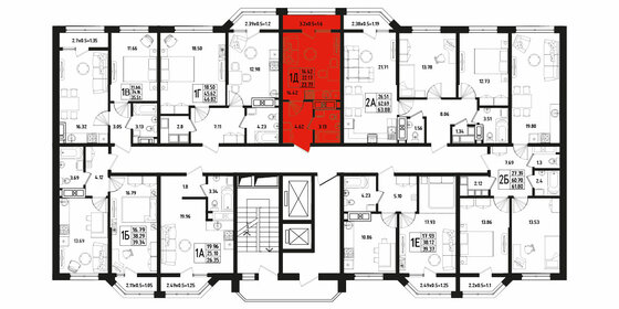 23,8 м², квартира-студия 3 251 736 ₽ - изображение 37