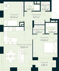 67 м², 2-комнатная квартира 11 250 000 ₽ - изображение 60