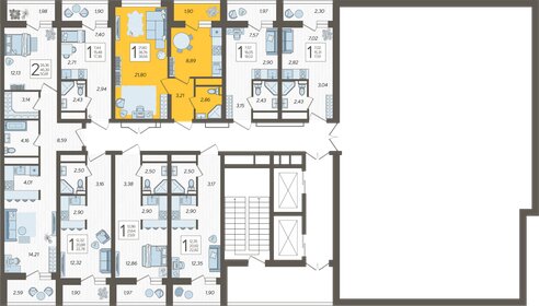 37,7 м², 1-комнатная квартира 18 500 000 ₽ - изображение 36