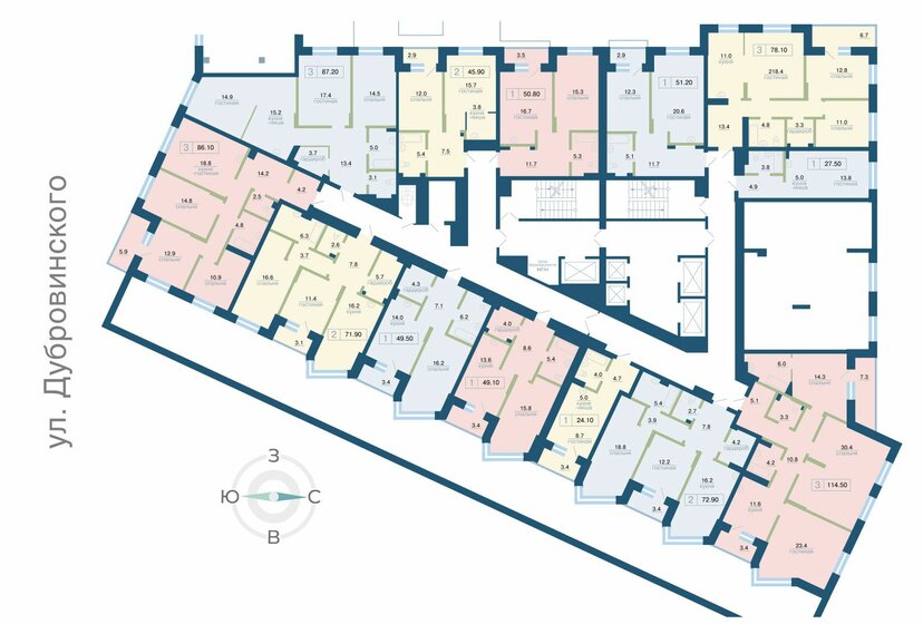 77,5 м², 3-комнатная квартира 12 555 000 ₽ - изображение 32