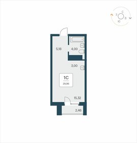 28 м², квартира-студия 4 750 000 ₽ - изображение 62