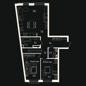 122,8 м², 4-комнатная квартира 23 866 420 ₽ - изображение 15