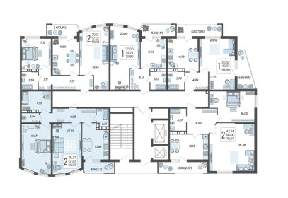 66,8 м², 2-комнатная квартира 10 454 200 ₽ - изображение 17