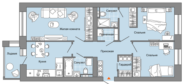 81 м², 3-комнатная квартира 8 374 088 ₽ - изображение 40