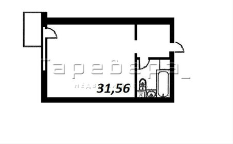 Квартира 32 м², 1-комнатная - изображение 2