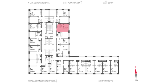 22,3 м², квартира-студия 8 194 358 ₽ - изображение 20