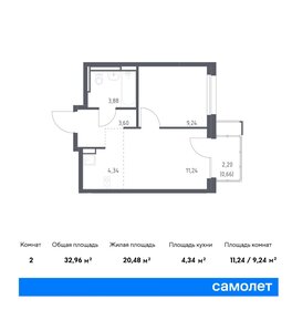 32,3 м², 1-комнатная квартира 6 958 058 ₽ - изображение 12