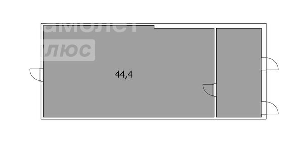 44,4 м², торговое помещение - изображение 5