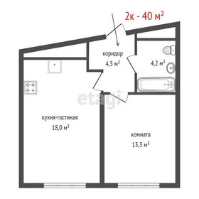 Квартира 40 м², 2-комнатная - изображение 1