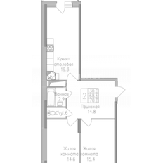 Квартира 70,8 м², 3-комнатная - изображение 2