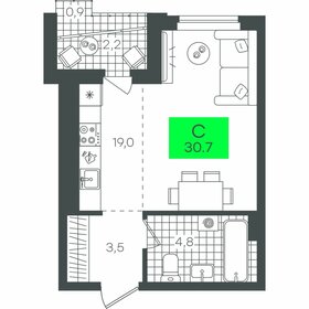 31 м², квартира-студия 5 000 000 ₽ - изображение 10