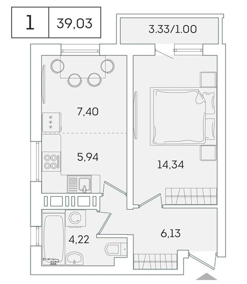 67,5 м², 3-комнатная квартира 6 450 000 ₽ - изображение 61